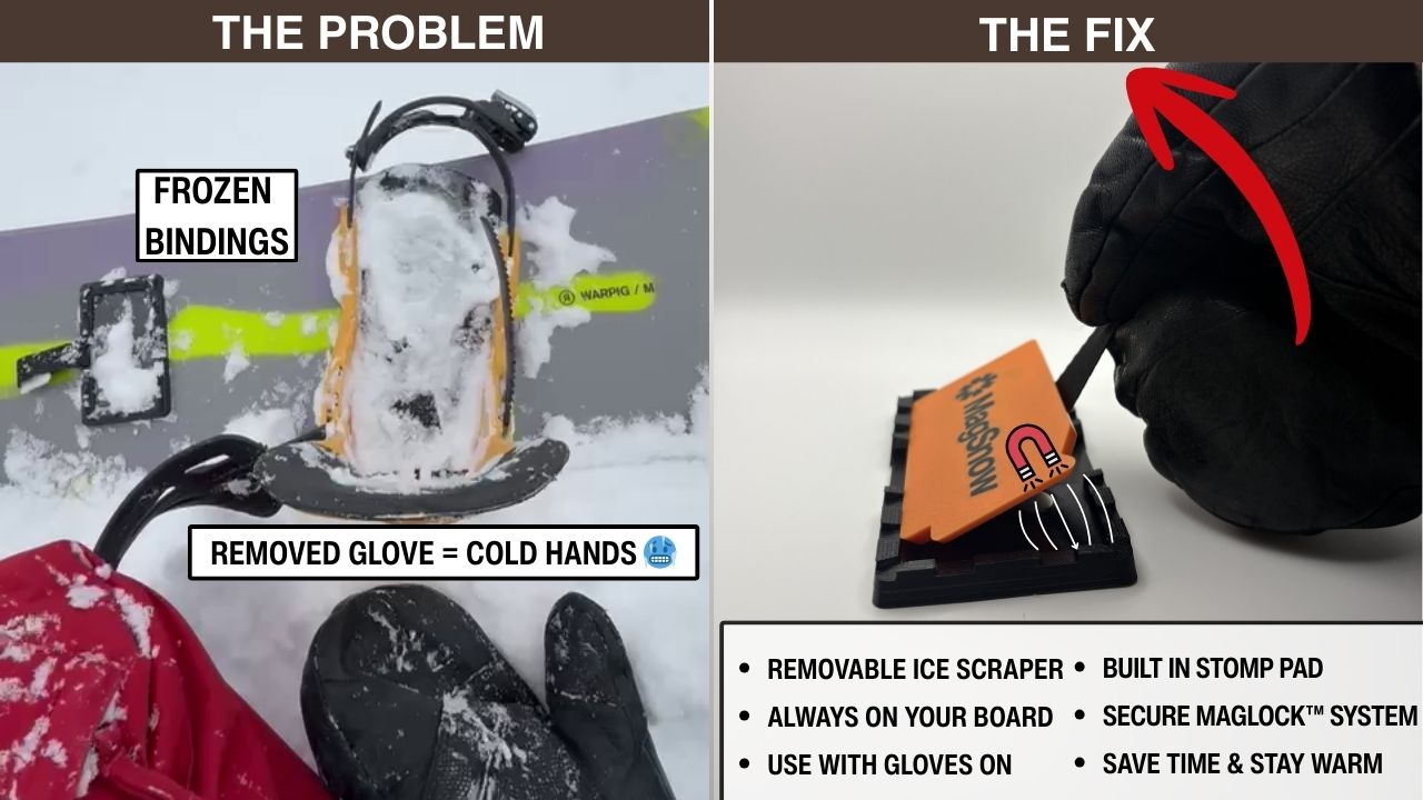 Scrape + Go: Stomp Pad + Ice Scraper w/ MagLock™ System