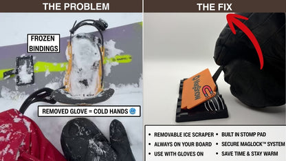Scrape + Go: Stomp Pad + Ice Scraper w/ MagLock™ System